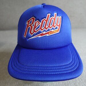 Ebbets Field Flannels Hat Blue Trucker Reddy Kilowatt Embroidered